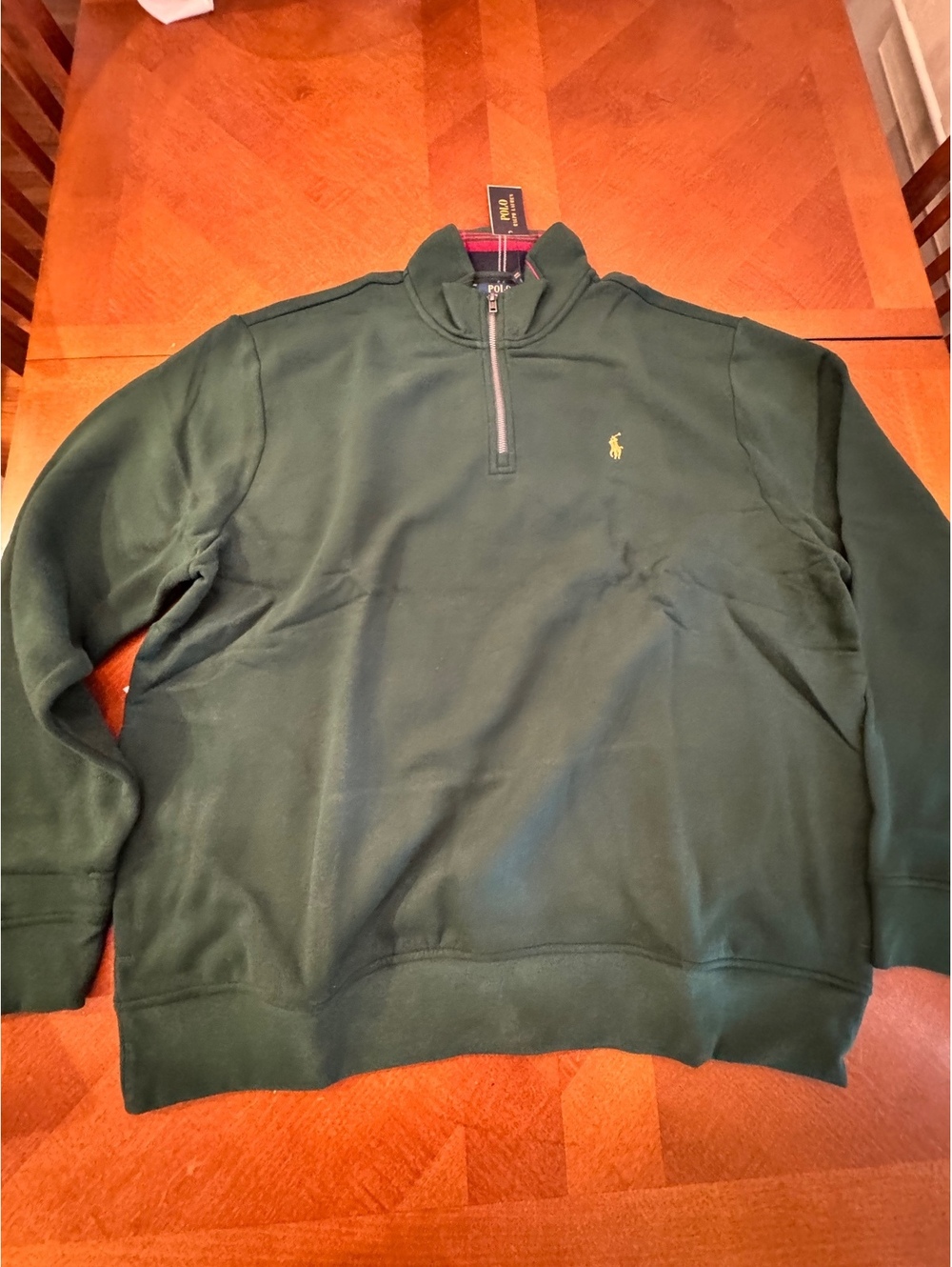 Polo Ralph Lauren Men's Green 1/4 Zip Sweatshirt XXL 750